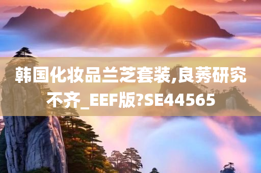 韩国化妆品兰芝套装,良莠研究不齐_EEF版?SE44565