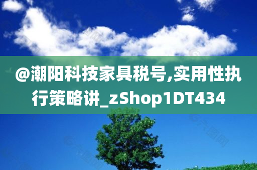 @潮阳科技家具税号,实用性执行策略讲_zShop1DT434
