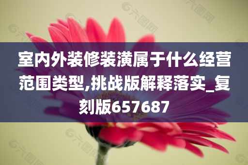 室内外装修装潢属于什么经营范围类型,挑战版解释落实_复刻版657687今晚必出三肖2025_2025新澳门精准免费提供·精确判断