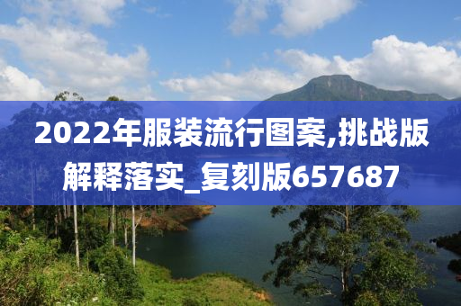 2022年服装流行图案,挑战版解释落实_复刻版657687