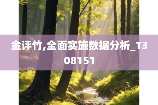 金评竹,全面实施数据分析_T308151