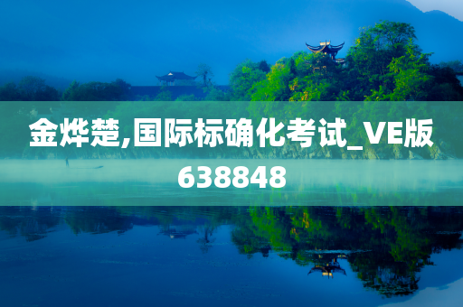 金烨楚,国际标确化考试_VE版638848