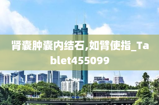 肾囊肿囊内结石,如臂使指_Tablet455099