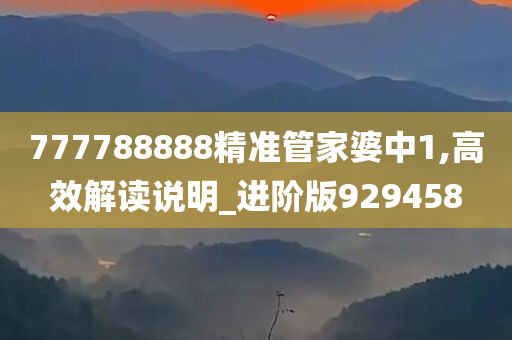 777788888精准管家婆中1,高效解读说明_进阶版929458
