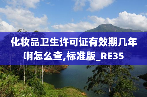 化妆品卫生许可证有效期几年啊怎么查,标准版_RE35