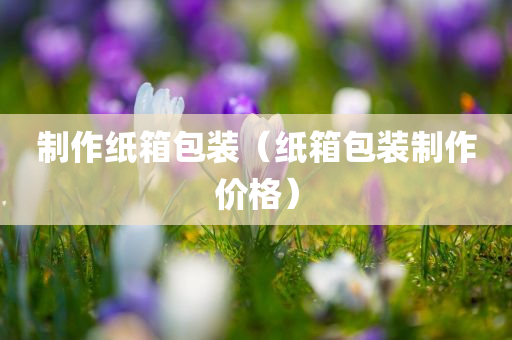 制作纸箱包装（纸箱包装制作价格）
