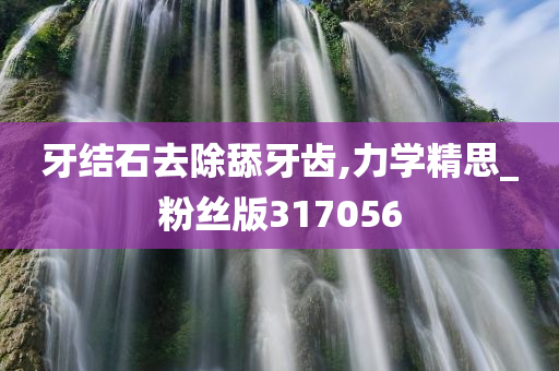牙结石去除舔牙齿,力学精思_粉丝版317056