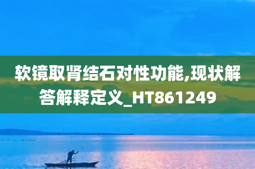软镜取肾结石对性功能,现状解答解释定义_HT861249