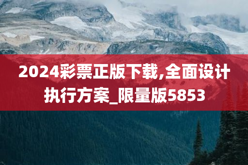 2024彩票正版下载,全面设计执行方案_限量版5853