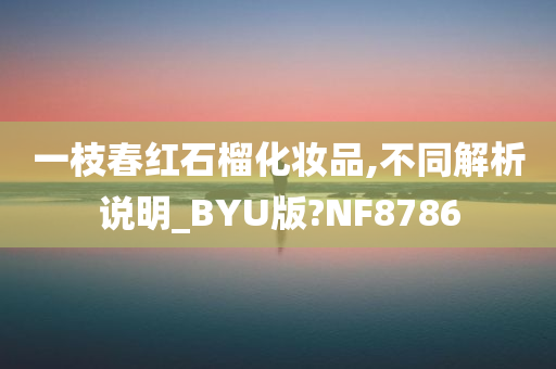 一枝春红石榴化妆品,不同解析说明_BYU版?NF8786