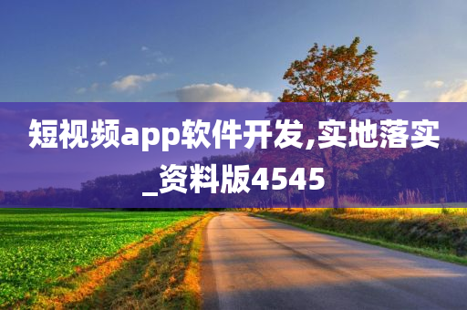 短视频app软件开发,实地落实_资料版4545