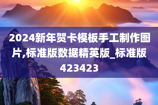 2024新年贺卡模板手工制作图片,标准版数据精英版_标准版423423