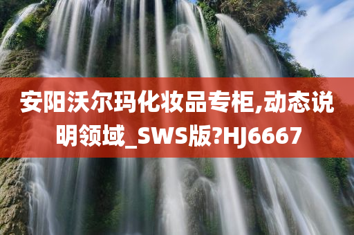 安阳沃尔玛化妆品专柜,动态说明领域_SWS版?HJ6667