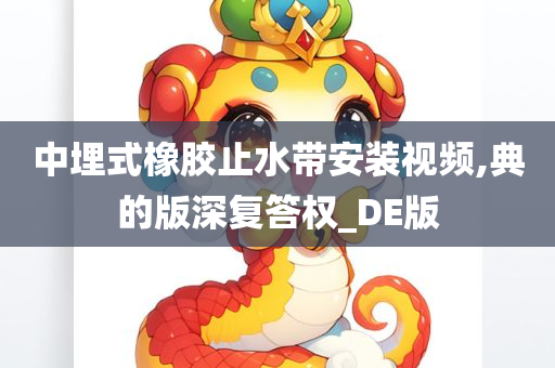 中埋式橡胶止水带安装视频,典的版深复答权_DE版