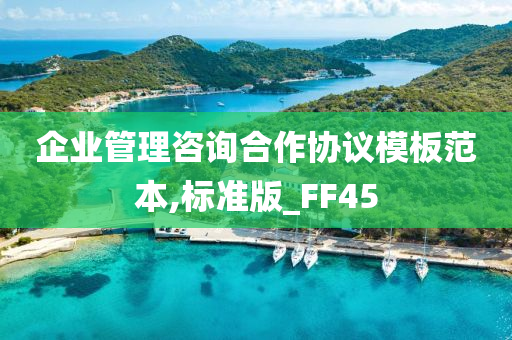 企业管理咨询合今晚必出三肖2025_2025新澳门精准免费提供·精确判断作协议模板范本,标准版_FF45