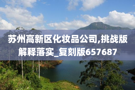 苏州高新区化妆品公司,挑战版解释落实_复刻版657687