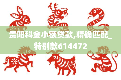 贵阳科金小额贷款,精确匹配_特别款614472