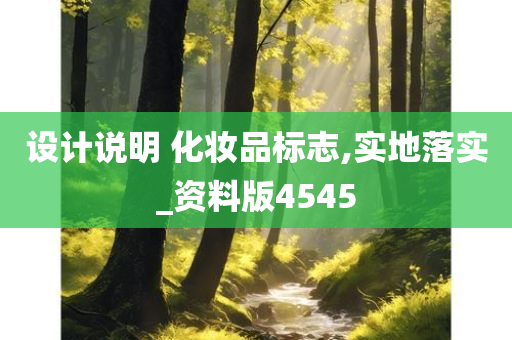 设计说明 化妆品标志,实地落实_资料版4545