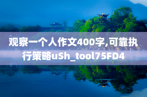 观察一个人作文400字,可靠执行策略uSh_tool75FD4