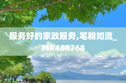 服务好的家政服务,笔翰如流_MR488768