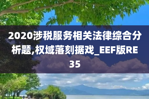 2020涉税服务相关法律综合分析题,权域落刻据戏_EEF版RE35