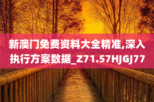 新澳门免费资料大全精准,深入执行方案数据_Z71.57HJGJ77