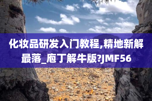 化妆品研发入门教程,精地新解最落_庖丁解牛版?JMF56