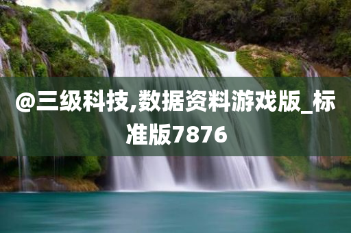 @三级科技,数据资料游戏版_标准版7876