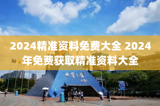 2024精准资料免费大全 2024年免费获取精准资料大全