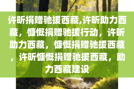 许昕捐赠驰援西藏,许昕助力西藏，慷慨捐赠驰援行动，许昕助力西藏，慷慨捐赠驰援西藏，许昕慷慨捐赠驰援西藏，助力西藏建设