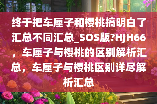 樱桃区别